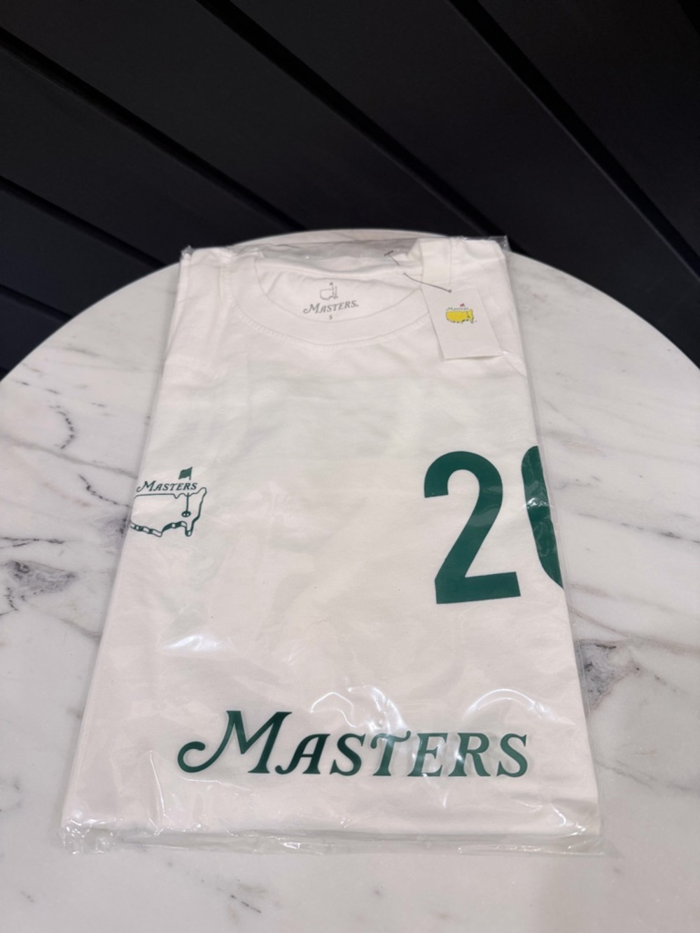 2026 Masters Caddie Tee with Green '26' and Masters Logo - Picture 2 of 5